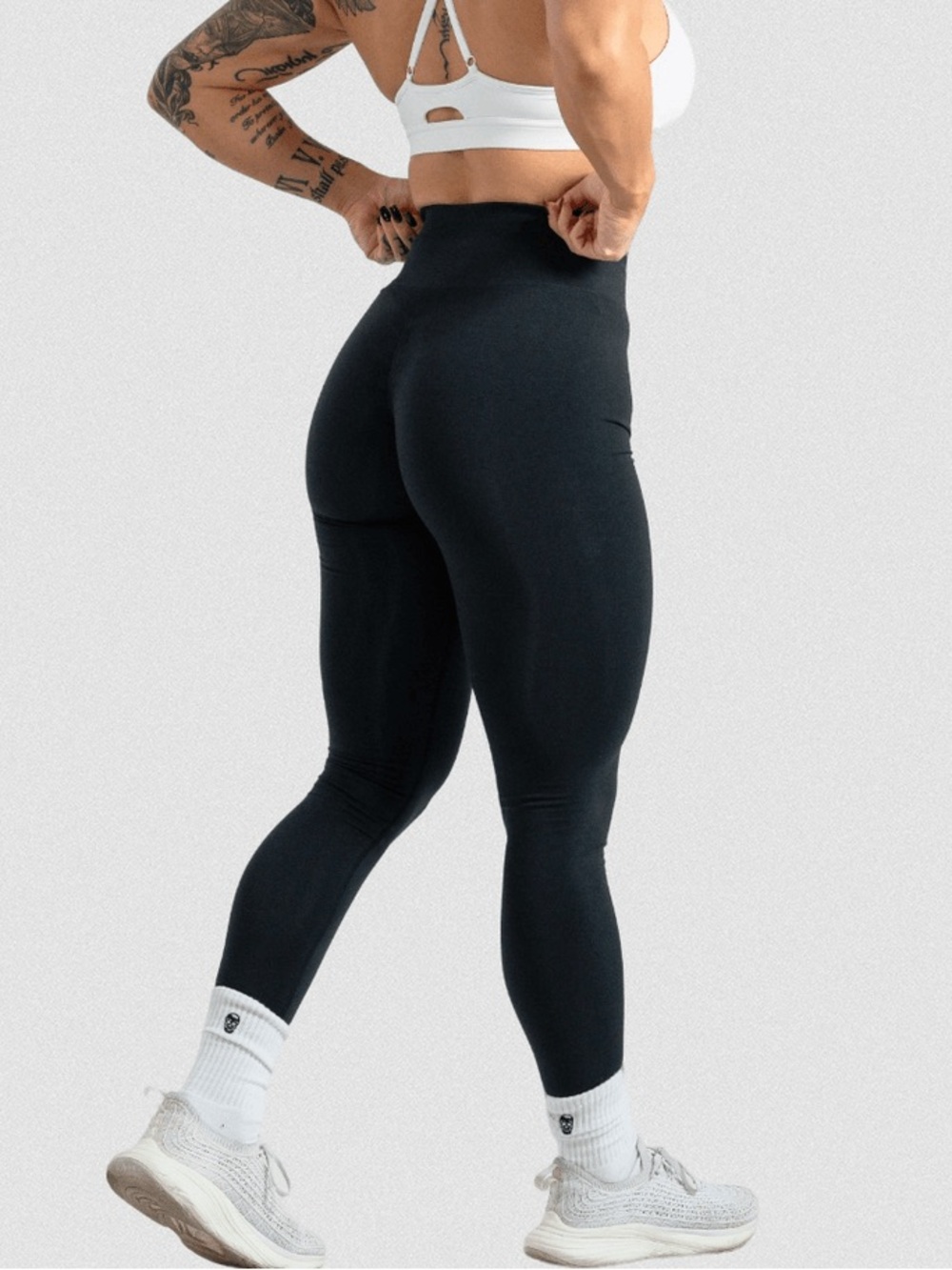 GYMREAPERS INFINITY LEGGINGS - BLACK MARL - Picture 2 of 13
